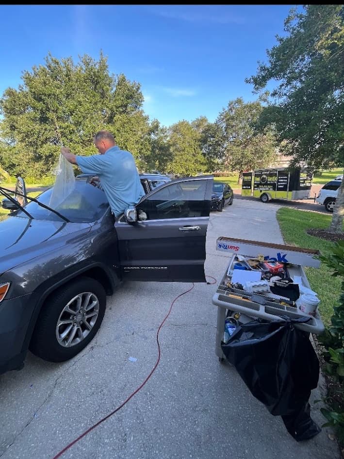 Automotive window tint installation by Tint Tastic