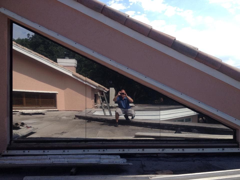 Residential window film installation by Tint Tastic