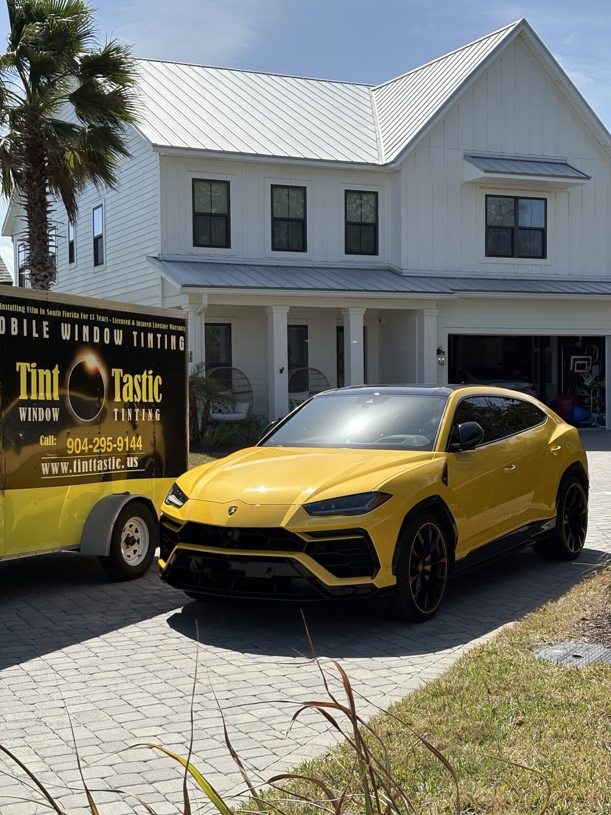Automotive window tint installation by Tint Tastic